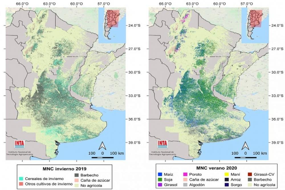Presentan una nueva versión del mapa nacional de cultivos extensivos