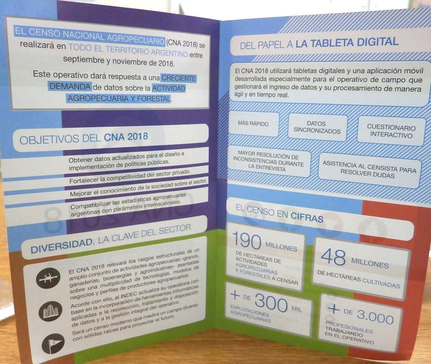 Comenzó la inscripción para postulantes a censistas, supervisores y auxiliares del Censo Nacional Agropecuario 2018.